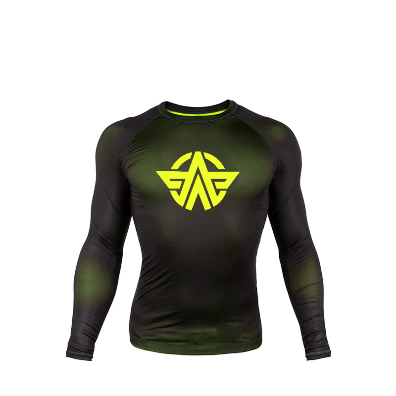 Ilgos rankovės treniravimo viršus bokso ir Muay Thai sanda, suaugusiems, unisex, Lycra audinys su 85% poliesterio įdėklu