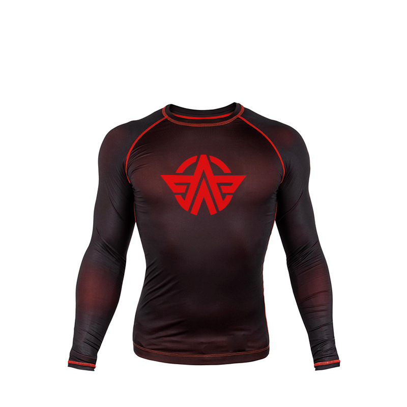 Ilgos rankovės treniravimo viršus bokso ir Muay Thai sanda, suaugusiems, unisex, Lycra audinys su 85% poliesterio įdėklu