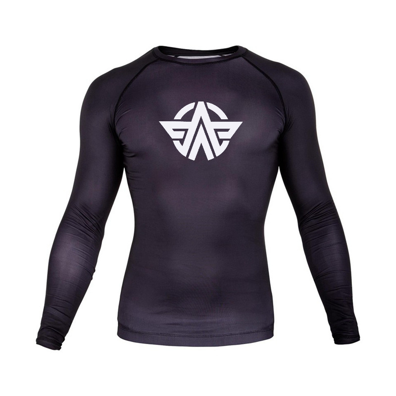 Ilgos rankovės treniravimo viršus bokso ir Muay Thai sanda, suaugusiems, unisex, Lycra audinys su 85% poliesterio įdėklu