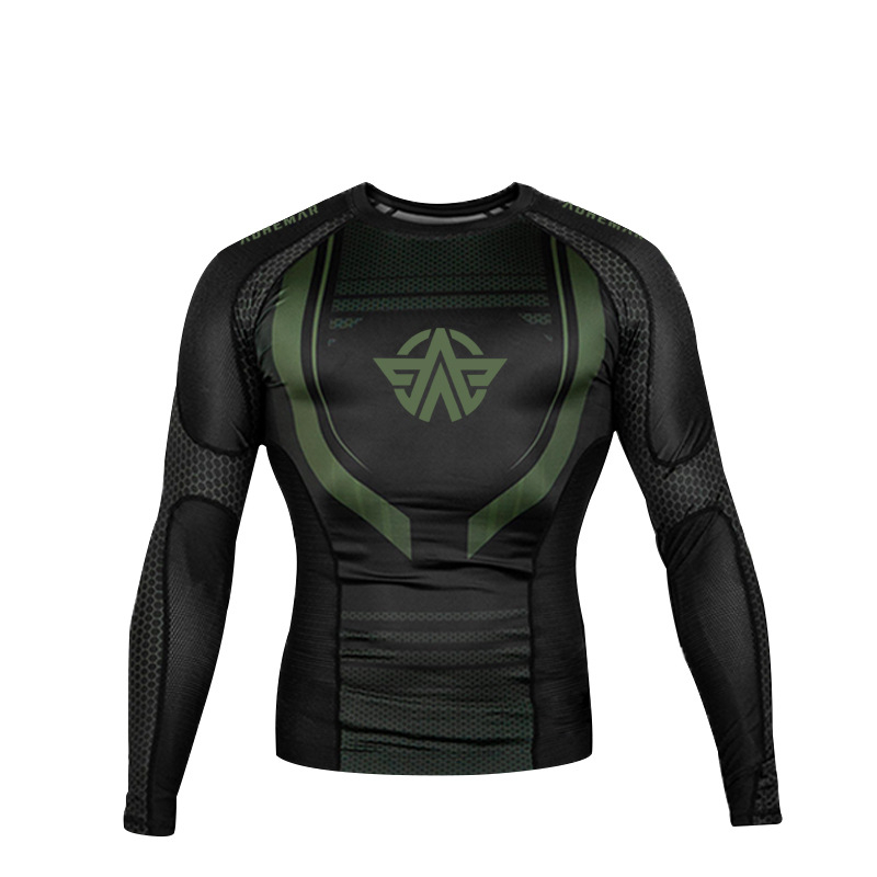 Ilgos rankovės treniravimo viršus bokso ir Muay Thai sanda, suaugusiems, unisex, Lycra audinys su 85% poliesterio įdėklu