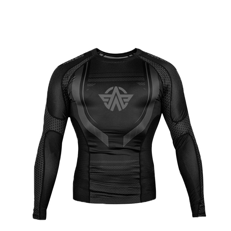 Ilgos rankovės treniravimo viršus bokso ir Muay Thai sanda, suaugusiems, unisex, Lycra audinys su 85% poliesterio įdėklu