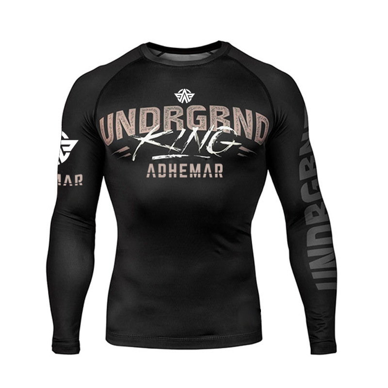 Ilgos rankovės treniravimo viršus bokso ir Muay Thai sanda, suaugusiems, unisex, Lycra audinys su 85% poliesterio įdėklu