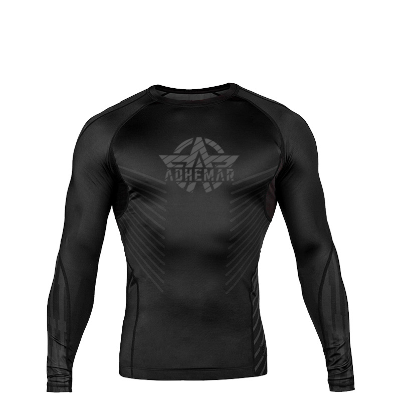 Ilgos rankovės treniravimo viršus bokso ir Muay Thai sanda, suaugusiems, unisex, Lycra audinys su 85% poliesterio įdėklu