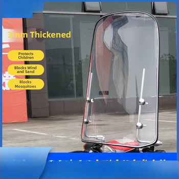 Priekinis stiklas elektrinėms transporto priemonėms, motociklams ir triratėms – modelis df-001