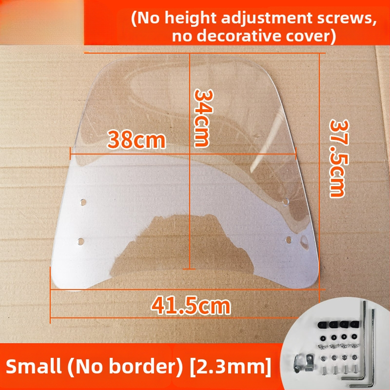Priekinis stiklas elektrinėms transporto priemonėms, motociklams ir triratėms – modelis df-001