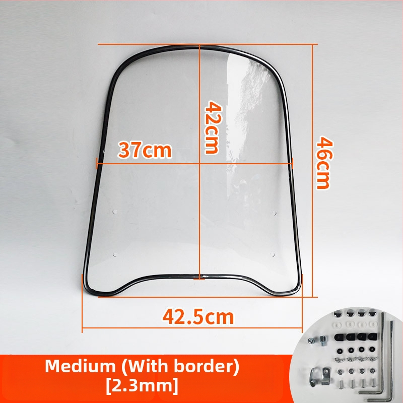 Priekinis stiklas elektrinėms transporto priemonėms, motociklams ir triratėms – modelis df-001