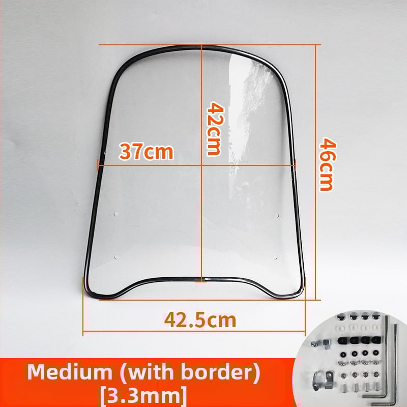 Priekinis stiklas elektrinėms transporto priemonėms, motociklams ir triratėms – modelis df-001