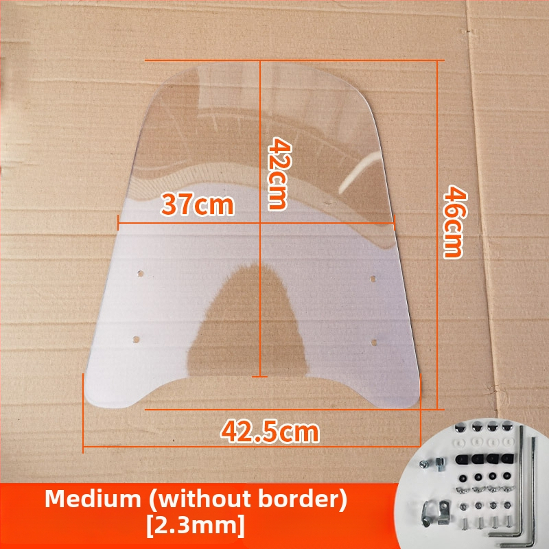 Priekinis stiklas elektrinėms transporto priemonėms, motociklams ir triratėms – modelis df-001