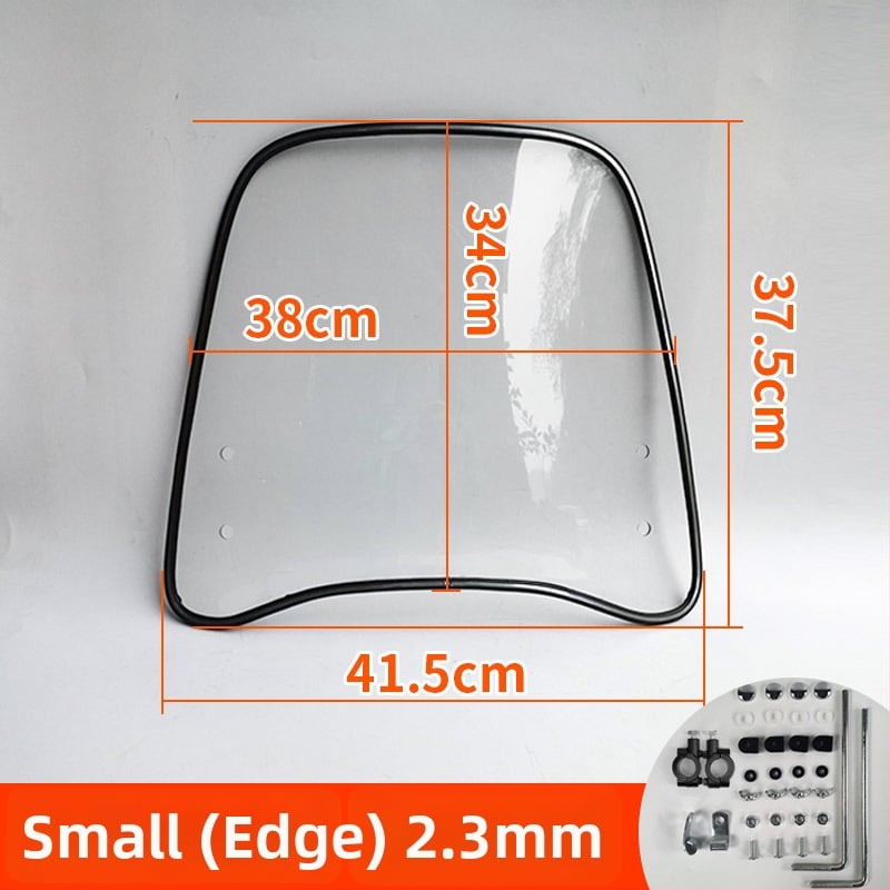 Priekinis stiklas elektrinėms transporto priemonėms, motociklams ir triratėms – modelis df-001