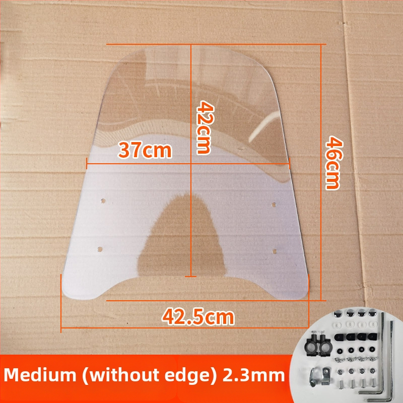 Priekinis stiklas elektrinėms transporto priemonėms, motociklams ir triratėms – modelis df-001