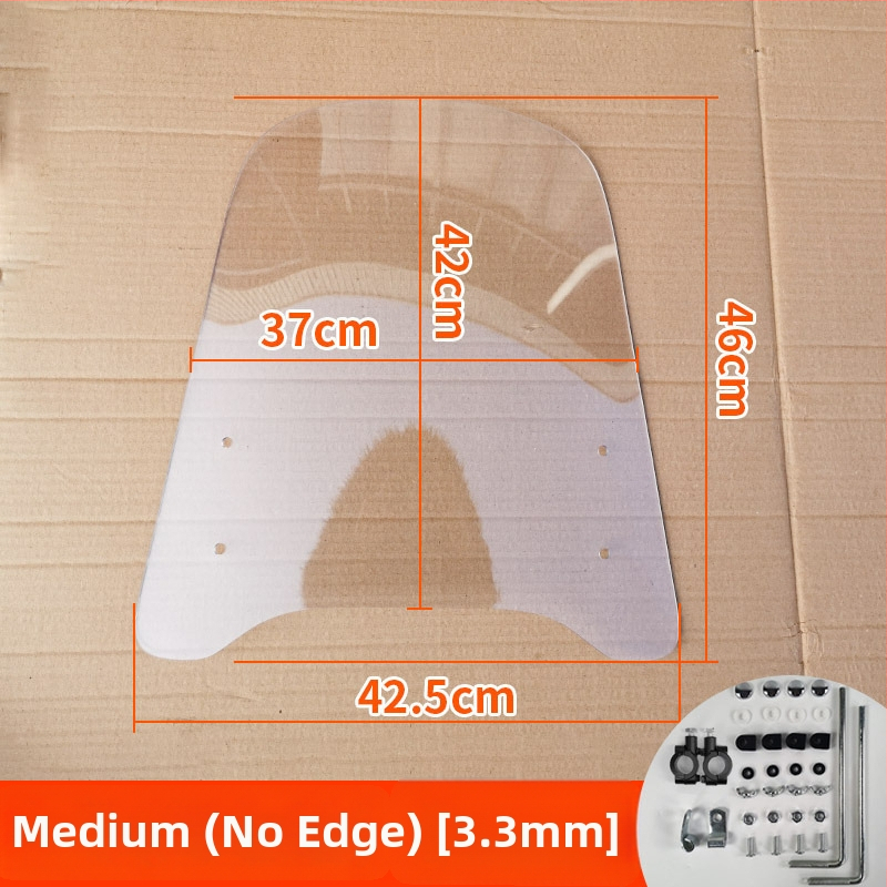 Priekinis stiklas elektrinėms transporto priemonėms, motociklams ir triratėms – modelis df-001