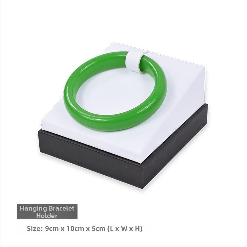 Juveelide kuvamisalust käevõrudele, kahekordne riiul, metallkonstruktsioon, nahkkattega korpus, süstimise vormimine