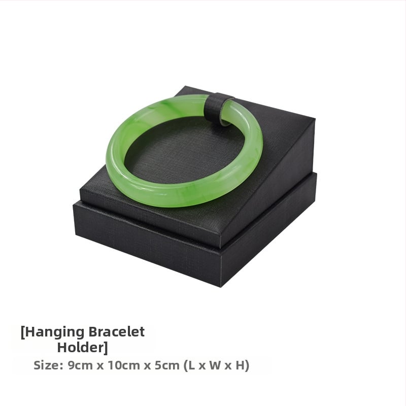 Juveelide kuvamisalust käevõrudele, kahekordne riiul, metallkonstruktsioon, nahkkattega korpus, süstimise vormimine