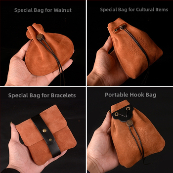 Nahast juveelide kott etnilise stiiliga – helmeste ja jade käevõru hoiukott, Hedon