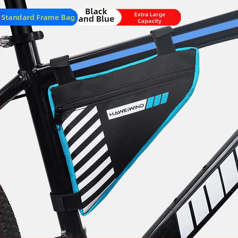 Велосипедна чанта с преден държач за вода, чанта върху горна тръба над седло и триъгълна чанта за инструменти — марка Powerful merchant; Без подплата; Категория: Чанта за велосипед