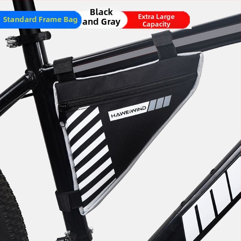 Велосипедна чанта с преден държач за вода, чанта върху горна тръба над седло и триъгълна чанта за инструменти — марка Powerful merchant; Без подплата; Категория: Чанта за велосипед