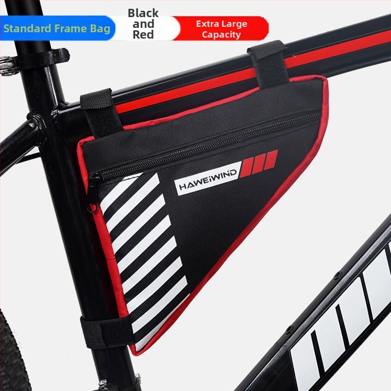 Велосипедна чанта с преден държач за вода, чанта върху горна тръба над седло и триъгълна чанта за инструменти — марка Powerful merchant; Без подплата; Категория: Чанта за велосипед