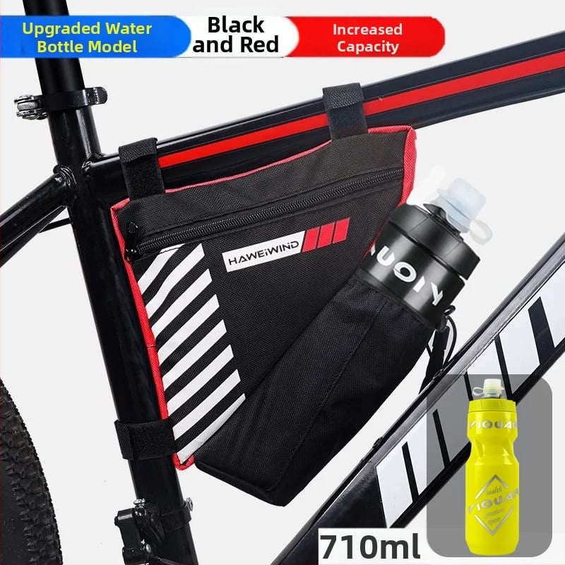 Велосипедна чанта с преден държач за вода, чанта върху горна тръба над седло и триъгълна чанта за инструменти — марка Powerful merchant; Без подплата; Категория: Чанта за велосипед