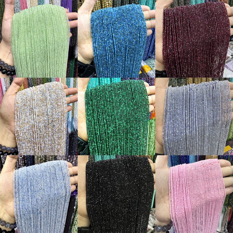 Χάντρες για κέντημα, φυσικός λίθος, χαραγμένη επιφάνεια, στρογγυλές χάντρες, μοτίβο φυσικού λίθου