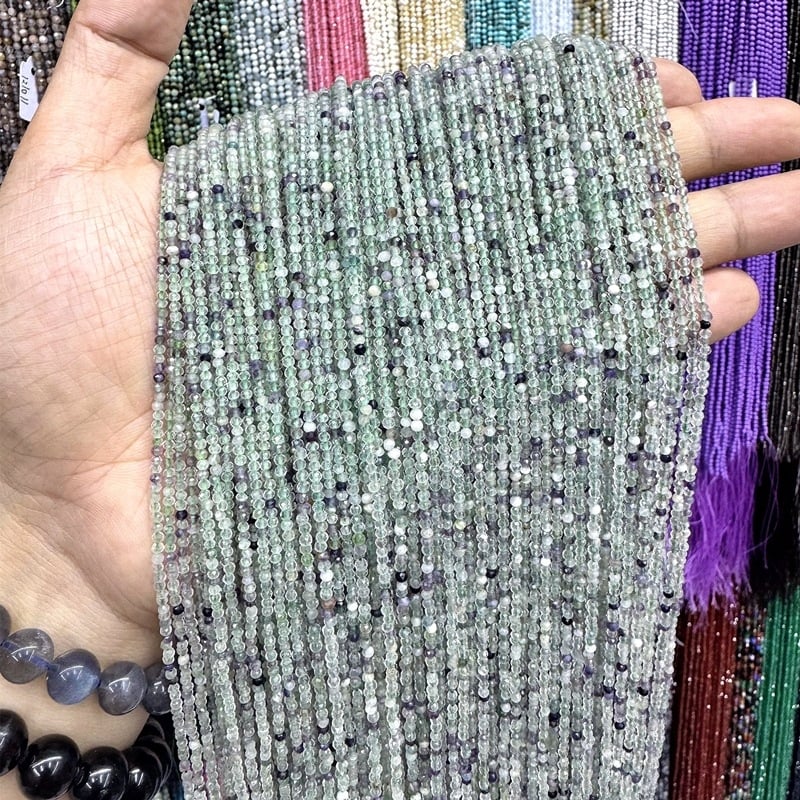 Χάντρες για κέντημα, φυσικός λίθος, χαραγμένη επιφάνεια, στρογγυλές χάντρες, μοτίβο φυσικού λίθου