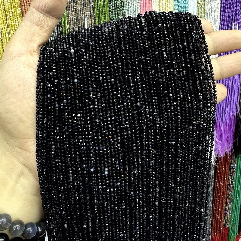 Χάντρες για κέντημα, φυσικός λίθος, χαραγμένη επιφάνεια, στρογγυλές χάντρες, μοτίβο φυσικού λίθου