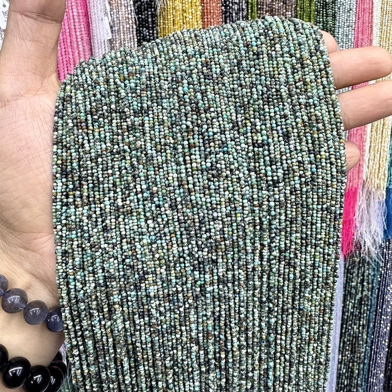 Χάντρες για κέντημα, φυσικός λίθος, χαραγμένη επιφάνεια, στρογγυλές χάντρες, μοτίβο φυσικού λίθου