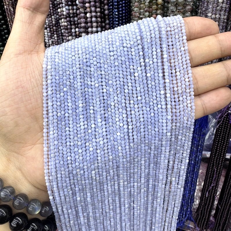 Χάντρες για κέντημα, φυσικός λίθος, χαραγμένη επιφάνεια, στρογγυλές χάντρες, μοτίβο φυσικού λίθου