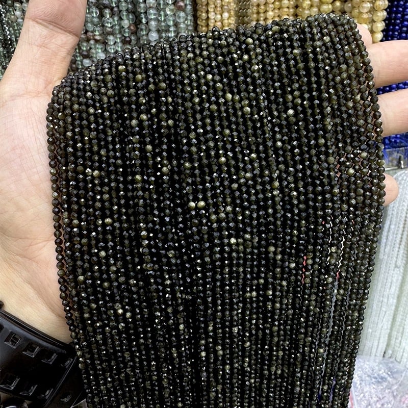 Χάντρες για κέντημα, φυσικός λίθος, χαραγμένη επιφάνεια, στρογγυλές χάντρες, μοτίβο φυσικού λίθου