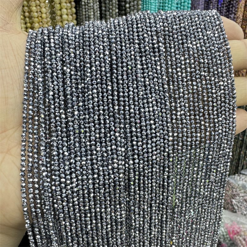 Χάντρες για κέντημα, φυσικός λίθος, χαραγμένη επιφάνεια, στρογγυλές χάντρες, μοτίβο φυσικού λίθου