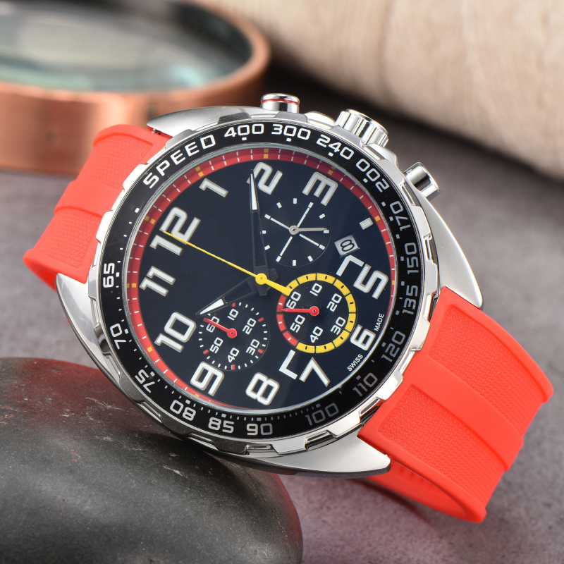 Nairicha Meeste kvarts kronograafiga kell roostevabast terasest korpuse ja rihmiga, analoogne näit, safiirklaas, liikumine 5257