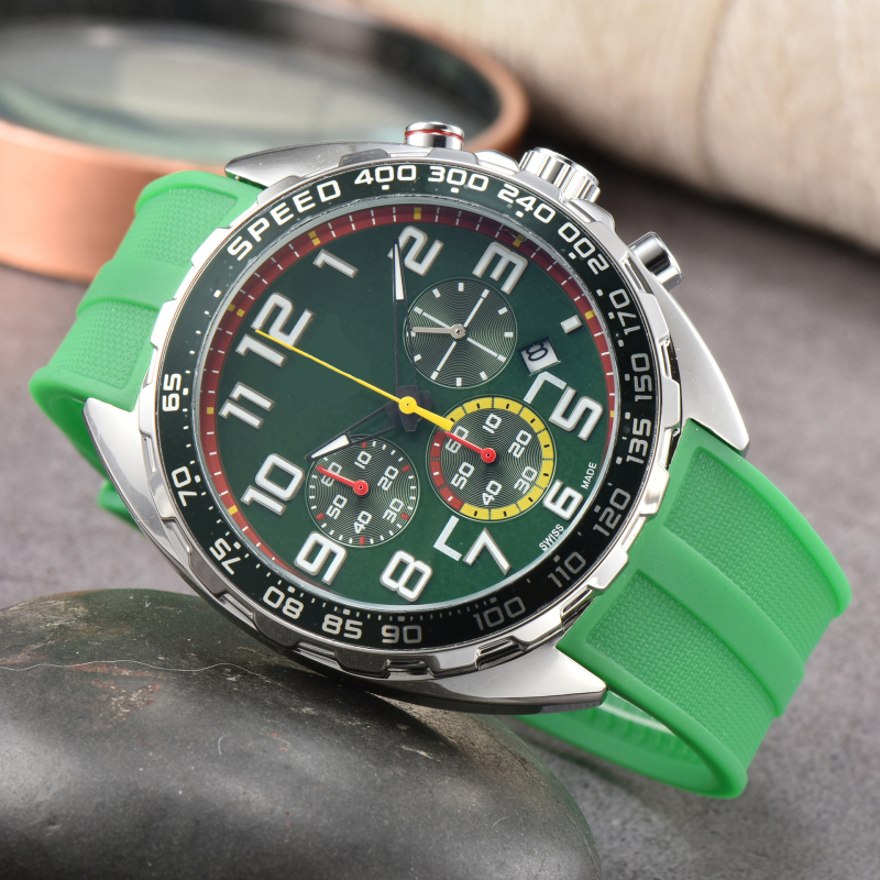 Nairicha Meeste kvarts kronograafiga kell roostevabast terasest korpuse ja rihmiga, analoogne näit, safiirklaas, liikumine 5257