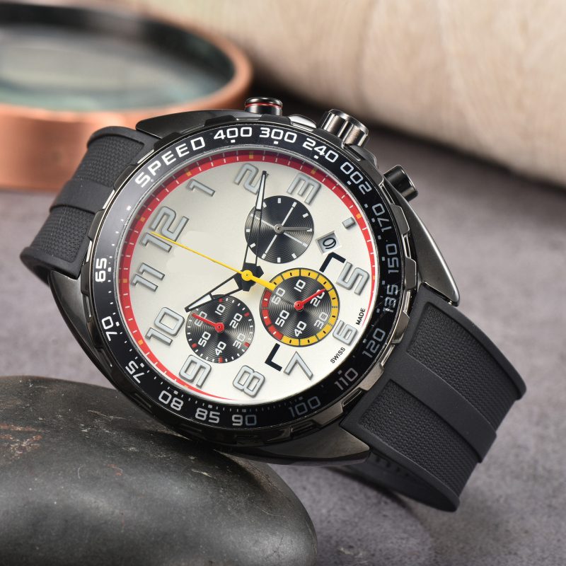 Nairicha Meeste kvarts kronograafiga kell roostevabast terasest korpuse ja rihmiga, analoogne näit, safiirklaas, liikumine 5257