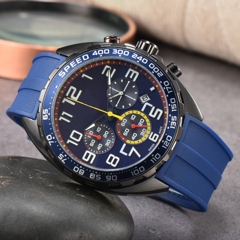 Nairicha Meeste kvarts kronograafiga kell roostevabast terasest korpuse ja rihmiga, analoogne näit, safiirklaas, liikumine 5257