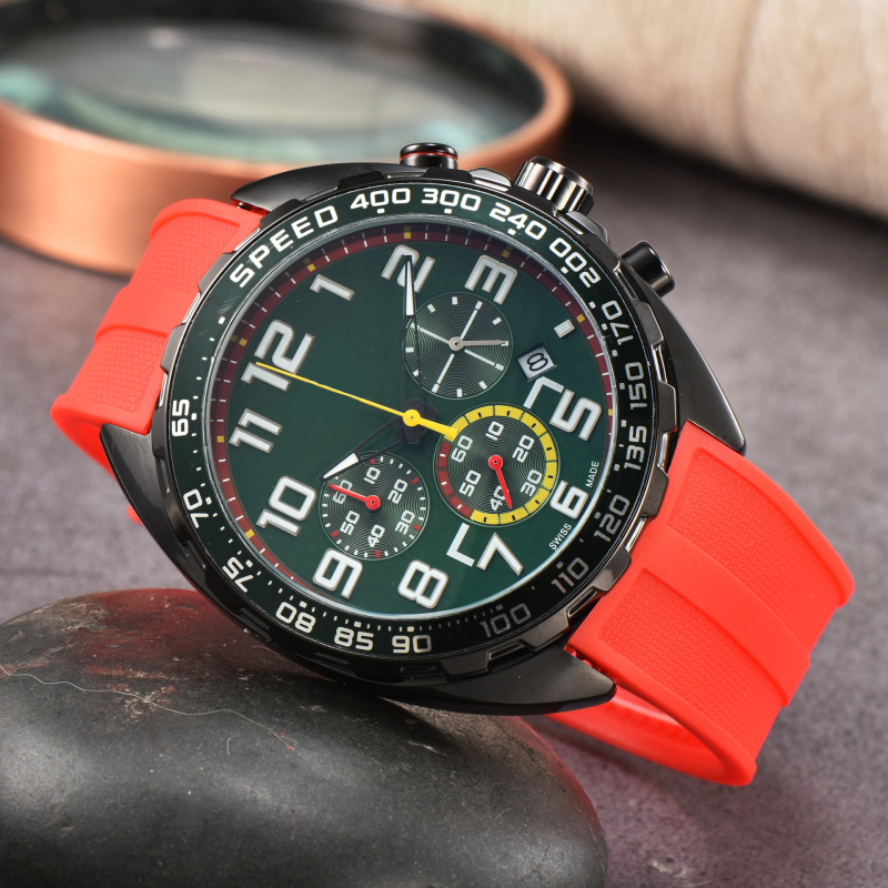 Nairicha Meeste kvarts kronograafiga kell roostevabast terasest korpuse ja rihmiga, analoogne näit, safiirklaas, liikumine 5257