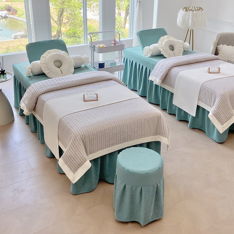 Jingchen Furniture guminių užvalkalų komplektas, šlifuotas poliesteris, vienodas spalvos raštas, tie-dye apdaila