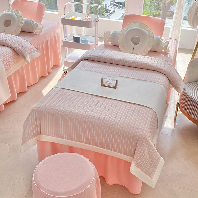 Jingchen Furniture guminių užvalkalų komplektas, šlifuotas poliesteris, vienodas spalvos raštas, tie-dye apdaila