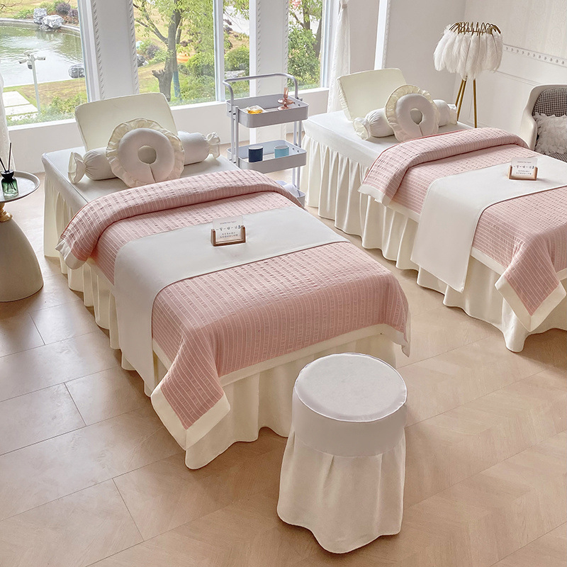 Jingchen Furniture guminių užvalkalų komplektas, šlifuotas poliesteris, vienodas spalvos raštas, tie-dye apdaila