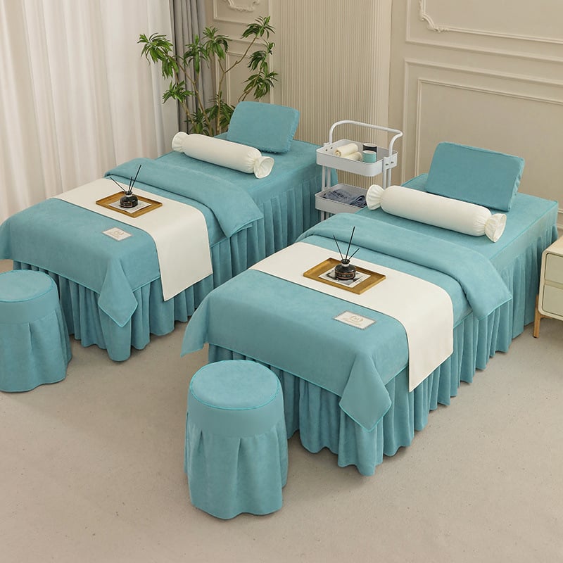 Jingchen Furniture guminių užvalkalų komplektas, šlifuotas poliesteris, vienodas spalvos raštas, tie-dye apdaila