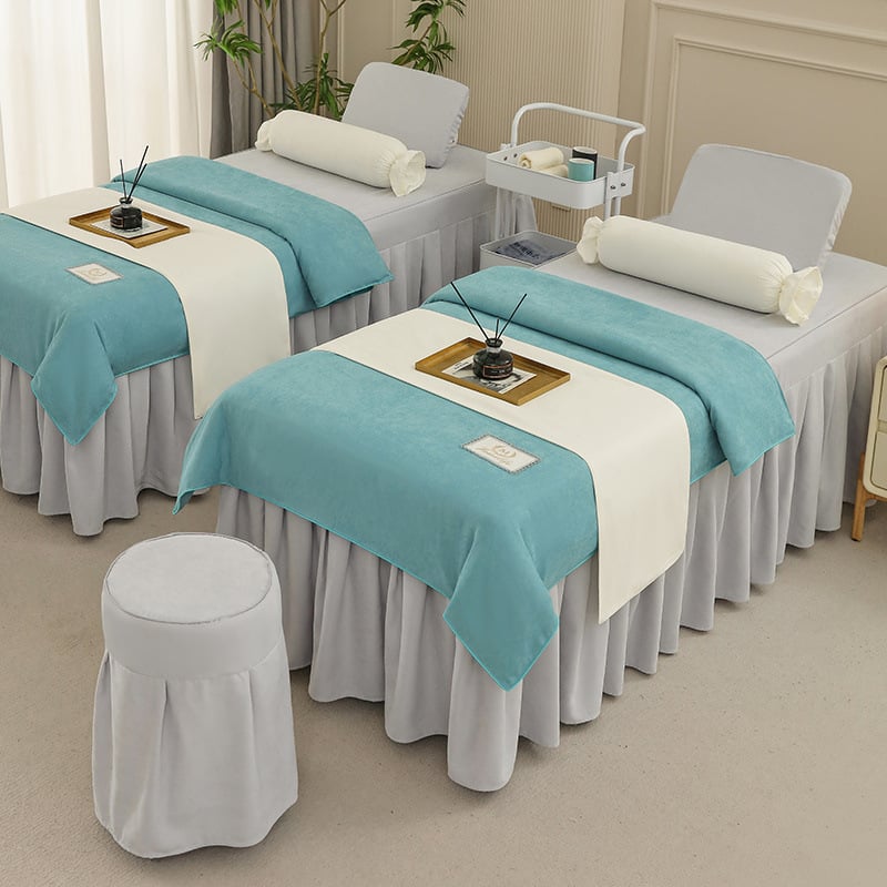 Jingchen Furniture guminių užvalkalų komplektas, šlifuotas poliesteris, vienodas spalvos raštas, tie-dye apdaila