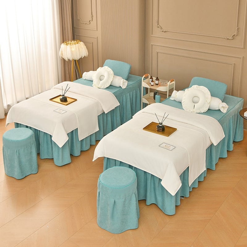 Jingchen Furniture guminių užvalkalų komplektas, šlifuotas poliesteris, vienodas spalvos raštas, tie-dye apdaila