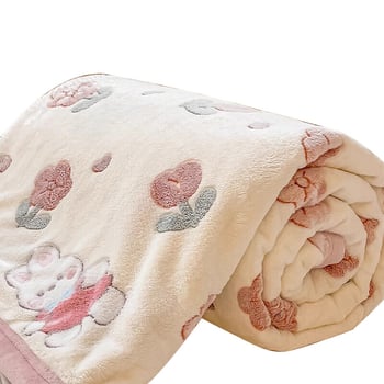 Korallfliis tekk LIFE HOME; polüestri kiud; kaal 1000 g; hooaeg kevad ja sügis; muster: taimed ja lilled