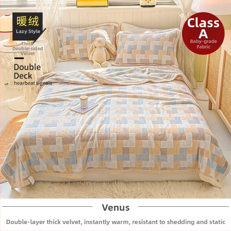 Korallfliis tekk LIFE HOME; polüestri kiud; kaal 1000 g; hooaeg kevad ja sügis; muster: taimed ja lilled