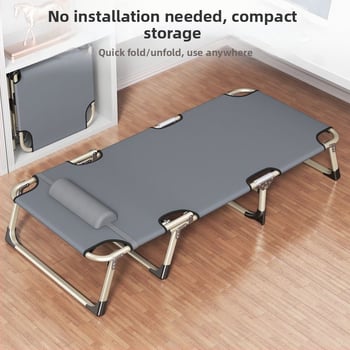 Sk lopivi kamping ležaj za jednoga s čeličnim okvirom, površina od Oxford platna, težina 1,0 kg, bez nosača