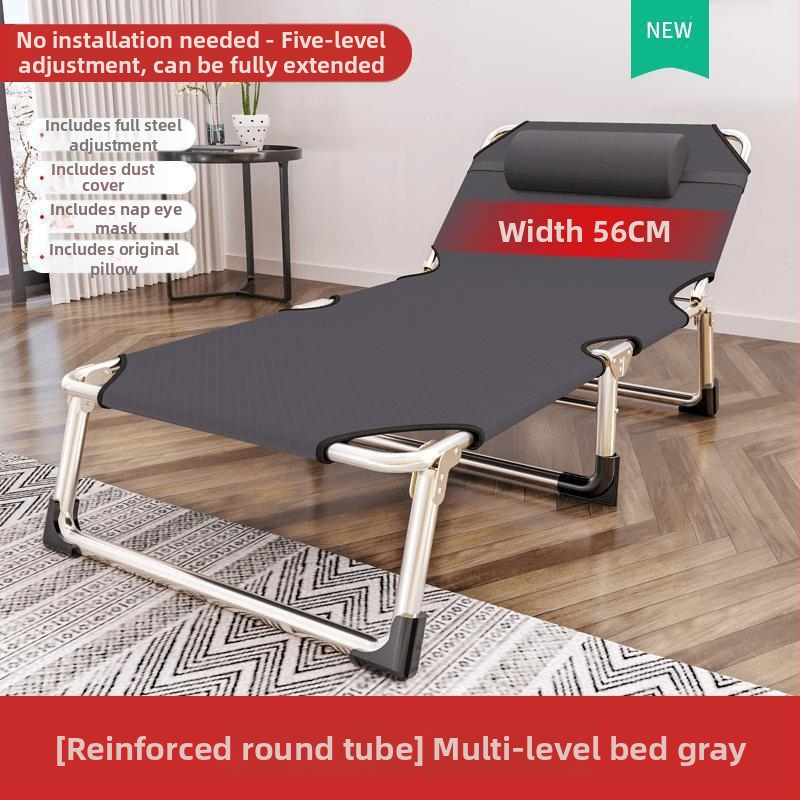 Sk lopivi kamping ležaj za jednoga s čeličnim okvirom, površina od Oxford platna, težina 1,0 kg, bez nosača