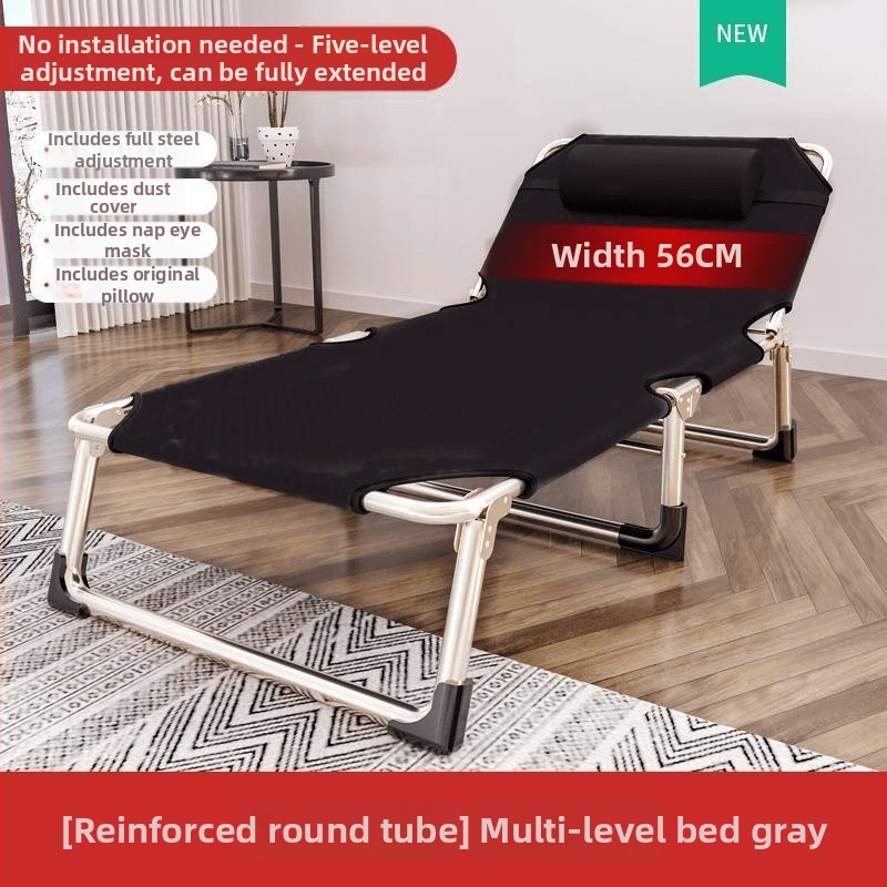 Sk lopivi kamping ležaj za jednoga s čeličnim okvirom, površina od Oxford platna, težina 1,0 kg, bez nosača