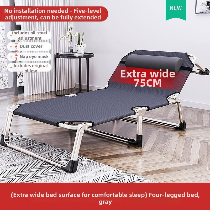 Sk lopivi kamping ležaj za jednoga s čeličnim okvirom, površina od Oxford platna, težina 1,0 kg, bez nosača