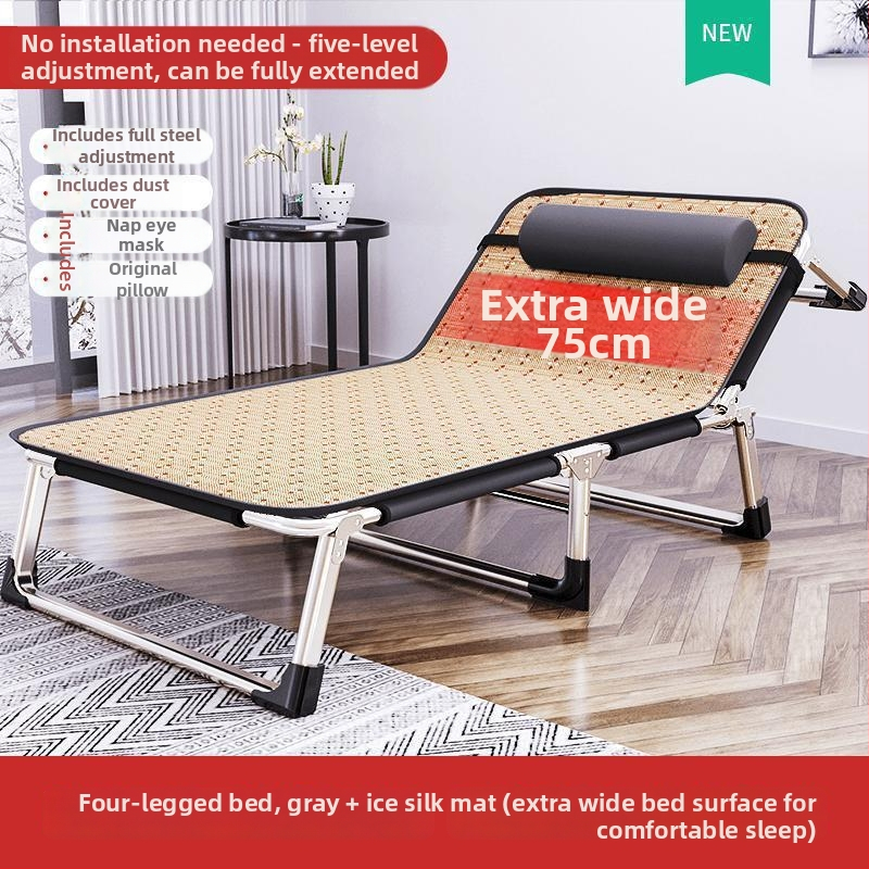 Sk lopivi kamping ležaj za jednoga s čeličnim okvirom, površina od Oxford platna, težina 1,0 kg, bez nosača