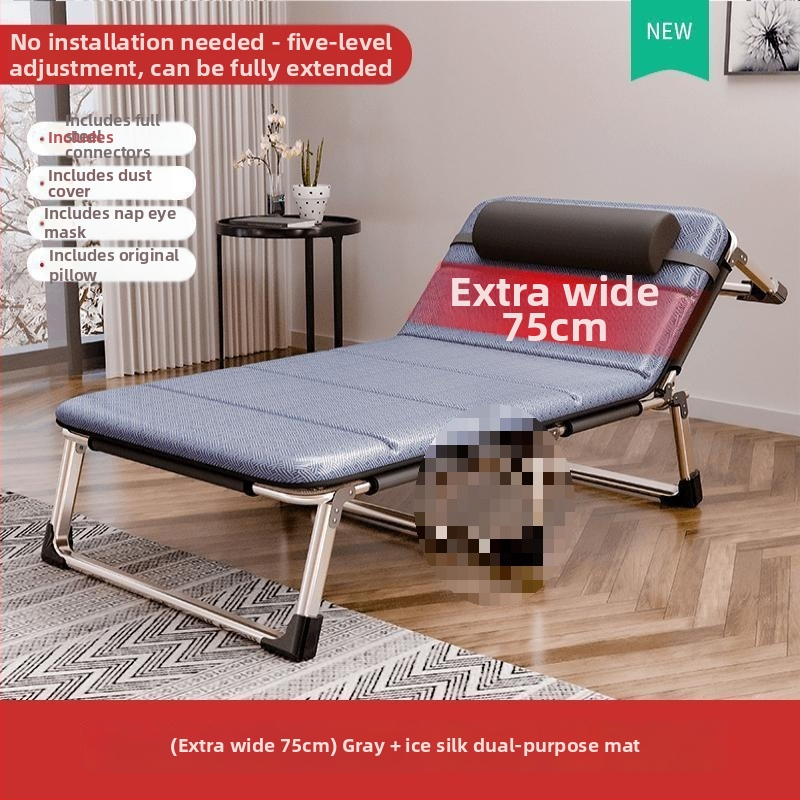 Sk lopivi kamping ležaj za jednoga s čeličnim okvirom, površina od Oxford platna, težina 1,0 kg, bez nosača