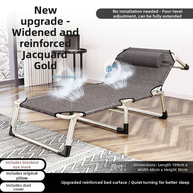 Sk lopivi kamping ležaj za jednoga s čeličnim okvirom, površina od Oxford platna, težina 1,0 kg, bez nosača