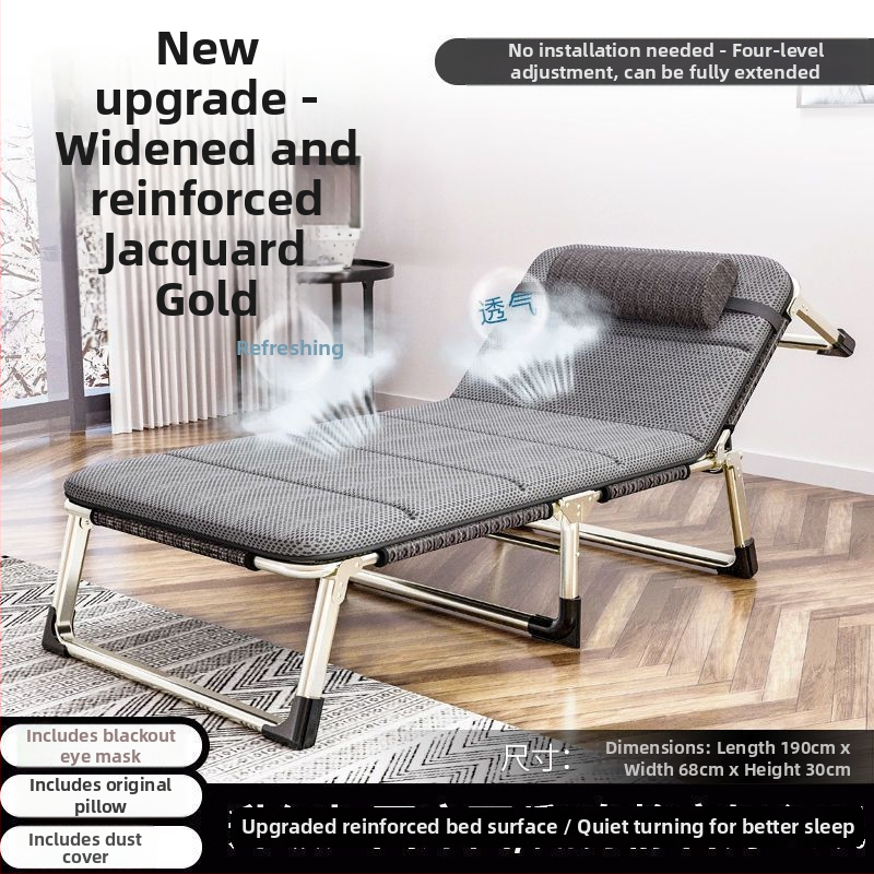 Sk lopivi kamping ležaj za jednoga s čeličnim okvirom, površina od Oxford platna, težina 1,0 kg, bez nosača